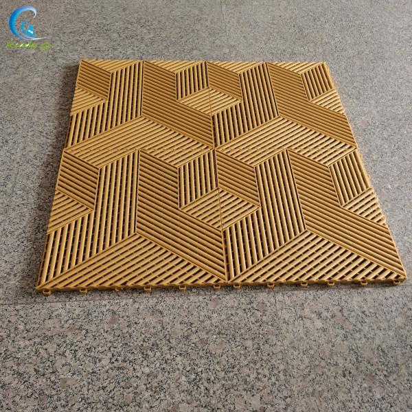 Easy Install 15.75 X 15.75 Inches Interlocking Garage Floor Tiles Gray Environmentally Friendly Fire Resistant