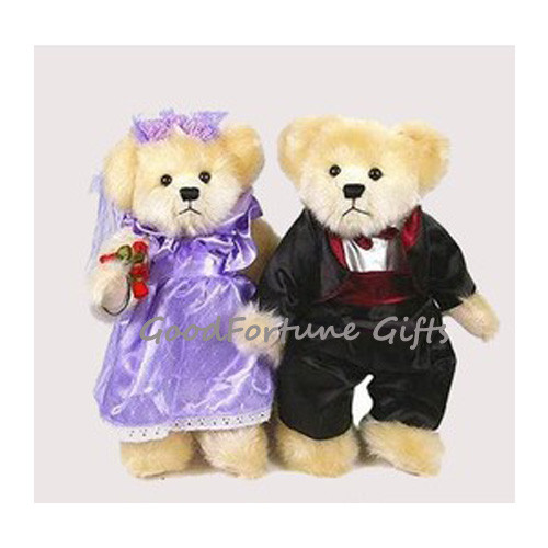 Wedding Souvenir Custom Plush Toys Cute Doll Teddy Bear Memorable For Bride And Groom Family
