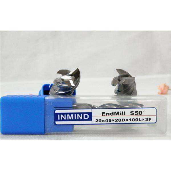 HRC50 End Mill For Hardened Steel , 20 mm 3 Flute Carbide End Mill