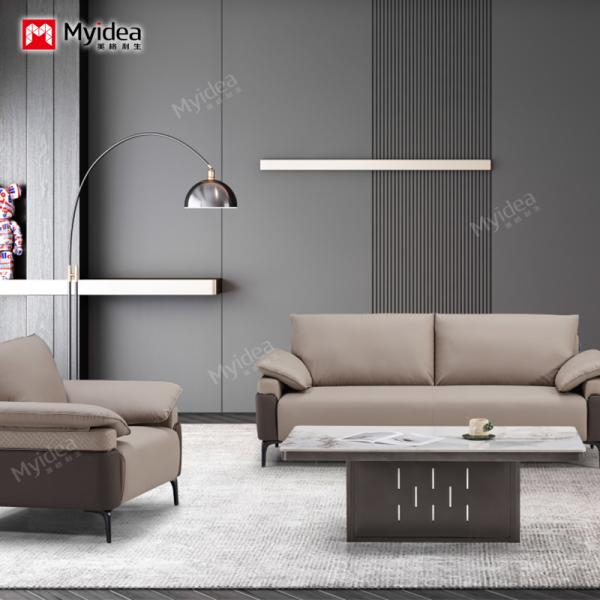 Luxury Modern Office Furniture, Commercial Furniture, Corner Sofa, Executive Office Sofa, Modern Leather Office Sofa