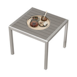 Aluminum Alloy PE Wicker Outdoor Dining Table Outdoor Dining Furniture