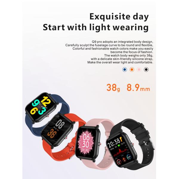 1.7 Inch TFT IP68 High Definition Smart watch Full Screen Touch