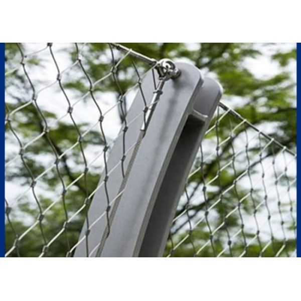 OEM Bridge Fencing Upgrade Reliable Metal Rope Mesh For Long term Outdoor Service