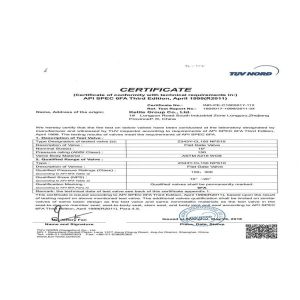 Kelite Group Co., Ltd Certifications