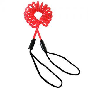 Cheap Hand Safety Coil Tool Lanyard Red Plastic Coiled Loop Lanyard for sale