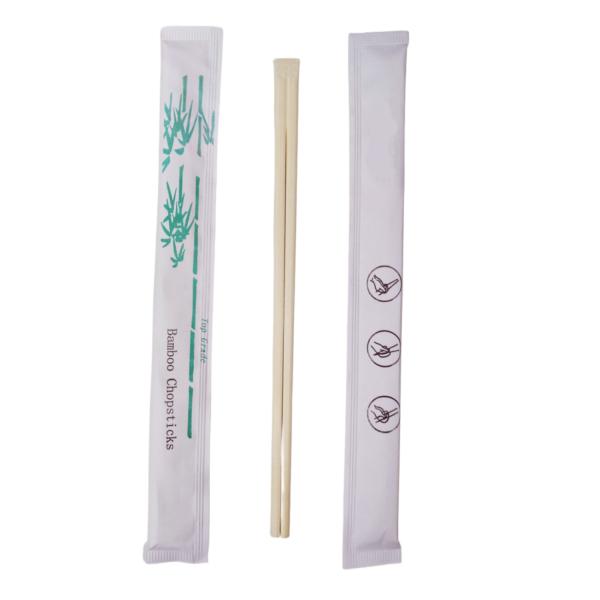 Bamboo chopsticks with Logo print individual full paper sleeve/wrap Sushi Tensoge Chopsticks Chinese disposable bamboo Chopsticks
