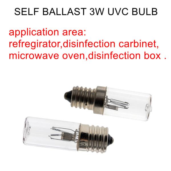 0.29A Strong UVC Light Bulb 4W Self Ballast UV Ozone Germicidal Lamp