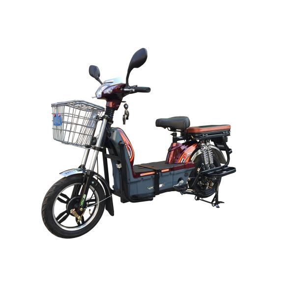 Four Shock Absorbers Electric Motorized Bicycles Black Womens Electric Bike