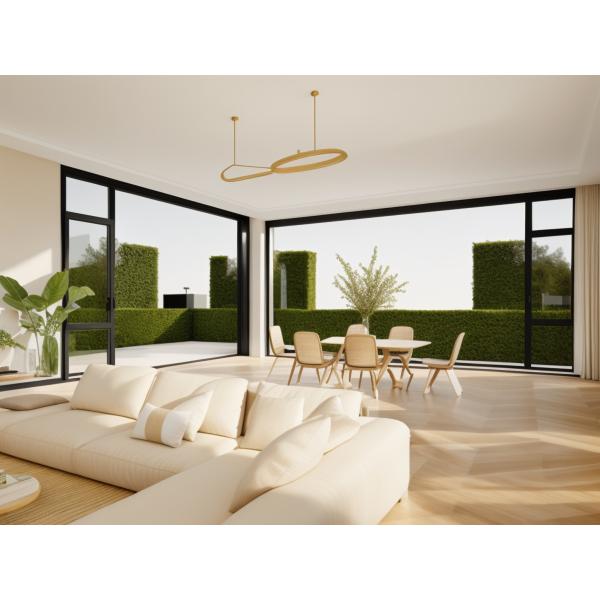 Anodised Aluminium Casement Windows Ventilation With Fiberglass Screen