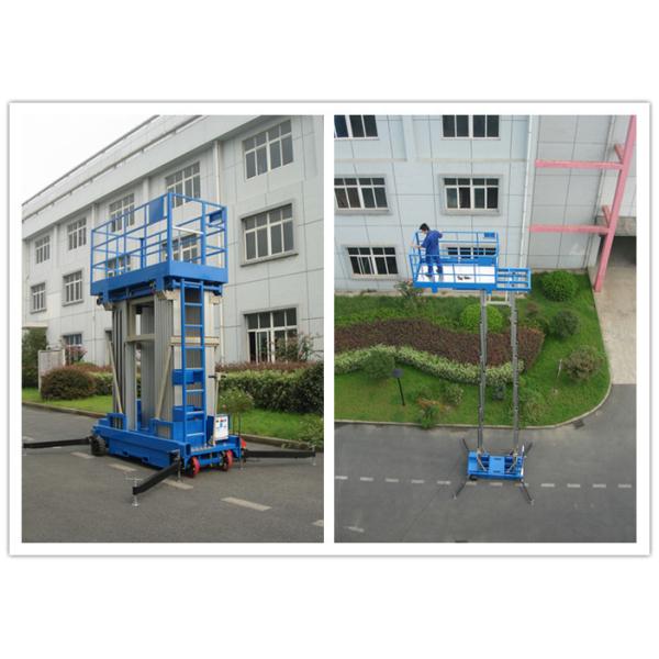 Four Mast Two Men Work Aluminum Work Platform 8m Height 480kg Load Capacity