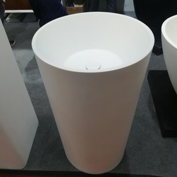 Solid Surface High Toughness Freestanding Bathroom Basin