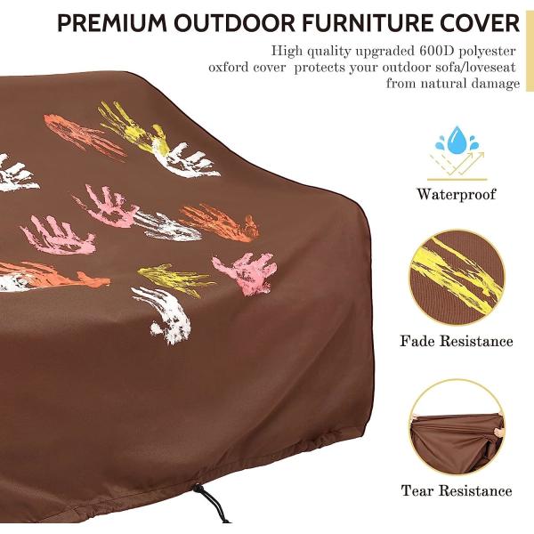 Outdoor Liners Outdoor Waterproof Patio Loveseat Couch Cover - UV Resistant Patio Sofa Furniture Covers Weatherproof