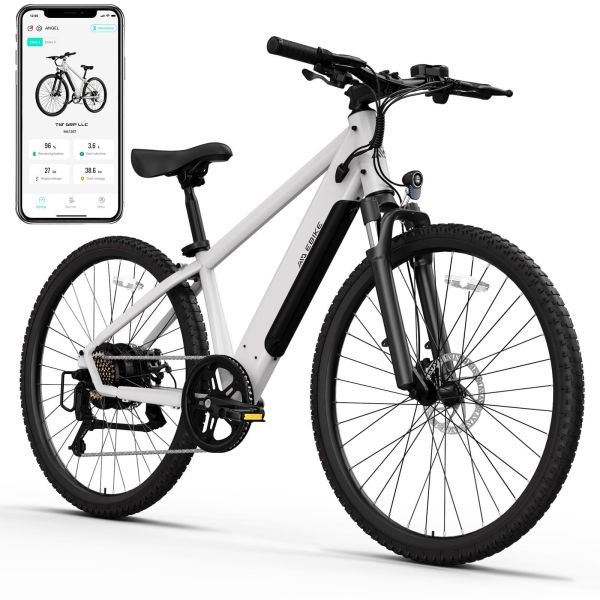 TST M612 Adult City Electric Bike 500W Brushless Rear Hub Motor 36V 7.8Ah Lithium Battery 7-Speed LCD Display Metal Frame