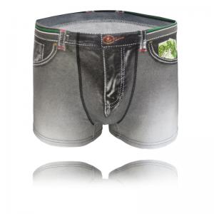 China New Style Underwear Men  underwear funny Print Cotton Men Boxer Sexy Brand Cuecas Cool Men on sale