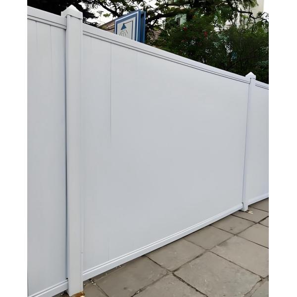 PVC Privacy Fence White Vinyl Fencing House Fence Outdoor Plastic Garden Fence