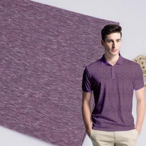 China Durable 190gsm Double Pique Fabric , Smooth Solid Cotton Knit Fabric on sale