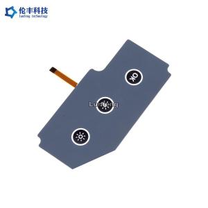 China On Off Keypad Electronic Membrane Switches Pantone Embossing Keys on sale