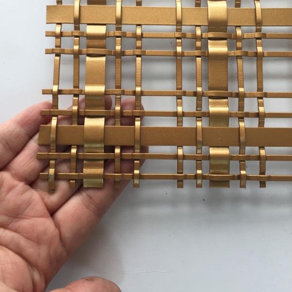 High Transparency Architectural Woven Metal Mesh Corrosion Resistant For Exterior Wall