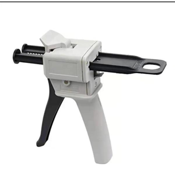 Dual Cartridge Caulking Gun for Dentistry 50ml 10 1 AB Dispensing Gun Corian Adhesive Solid Surface Dental Silicone Gun