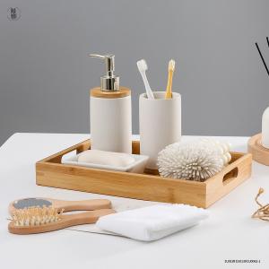 China Embossed Ceramic Bathroom Accessories Set Luxury Golden Custom Design on sale