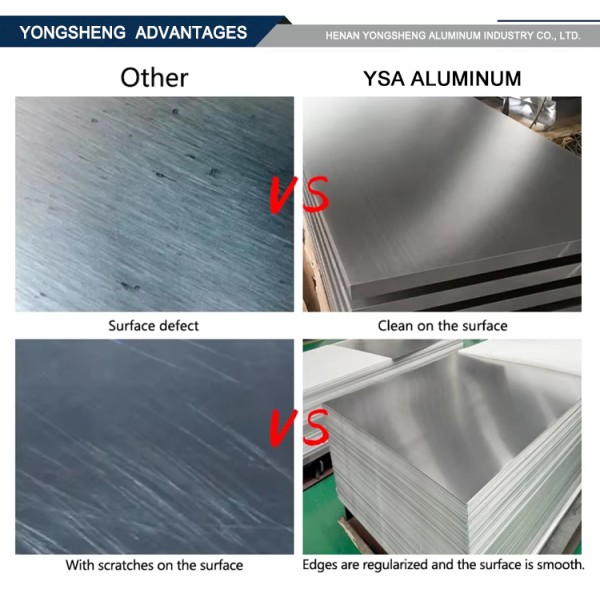 1000mm 1250mm 1500mm 2000mm 2600mm Wide 1060 1100 3003 3004 Aluminum Alloy Plate Custom Size Slit Trimmed Edge Anti Rust Bulk Container Shipment