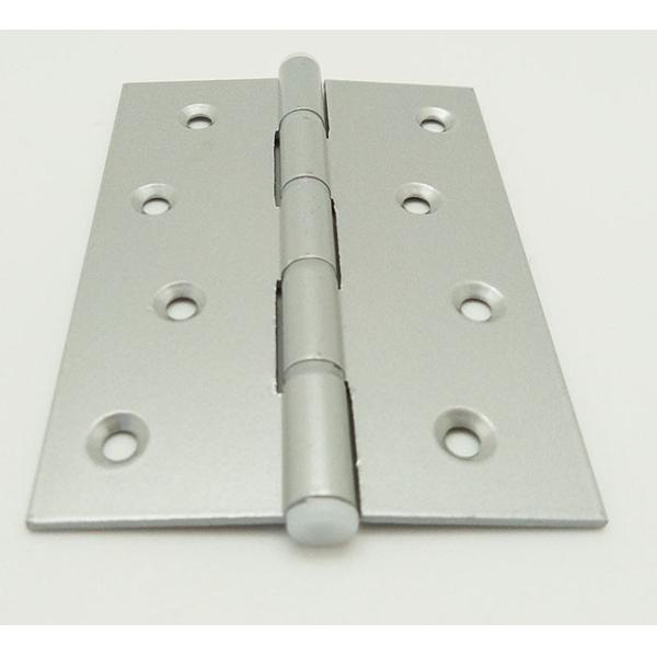 Powder Spraying 180 Degree Glass Door Hinge , 6 Inch Door Hinge Silver Color
