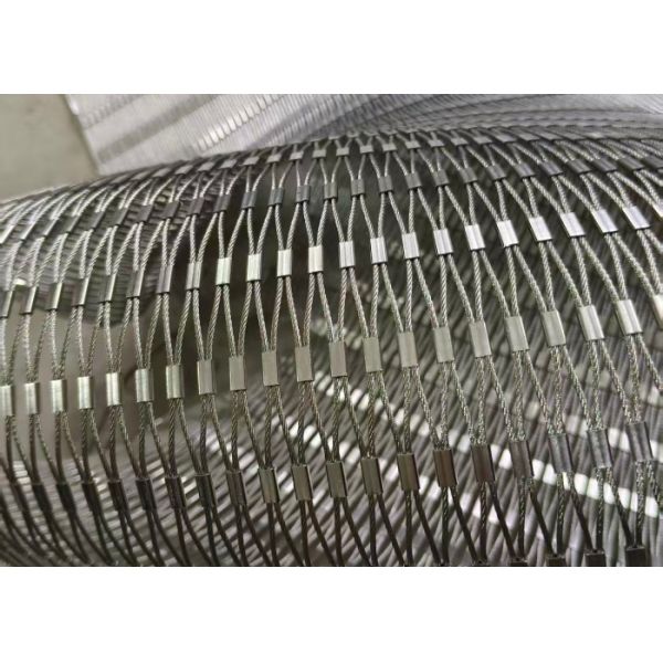 SS316 60*60mm Wire rope mesh Durable For Fall Prevention Manufacturer
