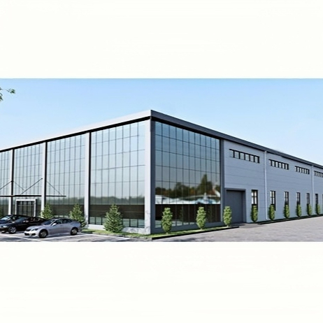 Fire Retardant Steel Alloy Steel Frame Building 100% Recyclable Steel Material Warehouse