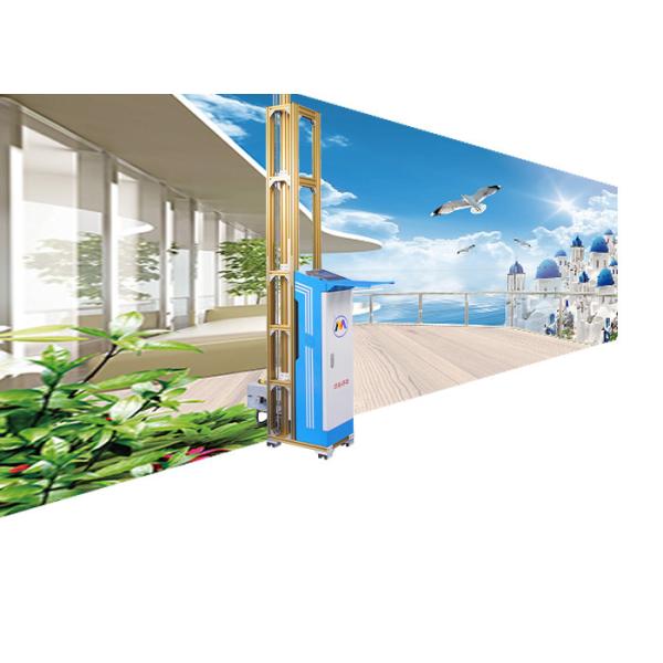 7 ZKMC 3D Effect Multicolor Ink Heating Wall Printer Robot