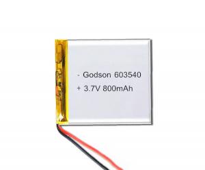 Cheap Lithium Polymer Battery 603540 800mAh 3.7V  - Good Performance At High Temperature for sale
