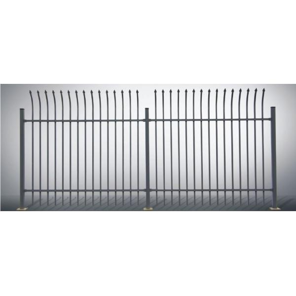 High Strength Villa Park Ornamental Aluminum Fence , Metal Garden Fence