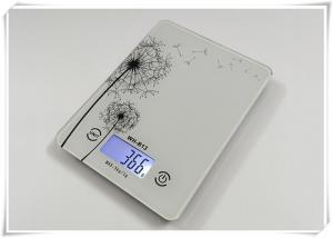 Cheap Touch Screen Tempered Glass Digital Scale Dandelion Design With Non Slip Mat for sale