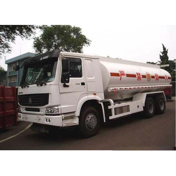 Fuel Oil Tank Truck 20 Tons , 6X4 LHD Euro2 290HP Mobile Fuel Trucks
