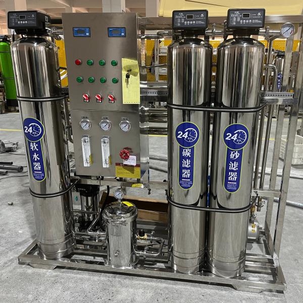 RO-500 500LPH Industrial Water Purification Systems Reverse Osmosis Water Plant For Customized Voltage Drinked Pure Water