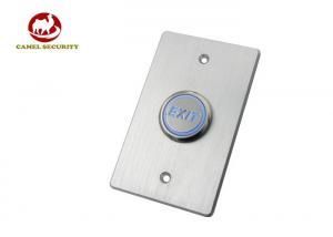 China 32mm Big Button Door Exit Push Button with Blue / Green Changeable Indicators on sale