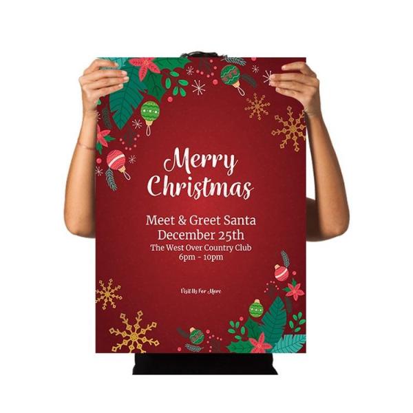 4C Glitter Finish C2S Paper Wall Posters For Decoration