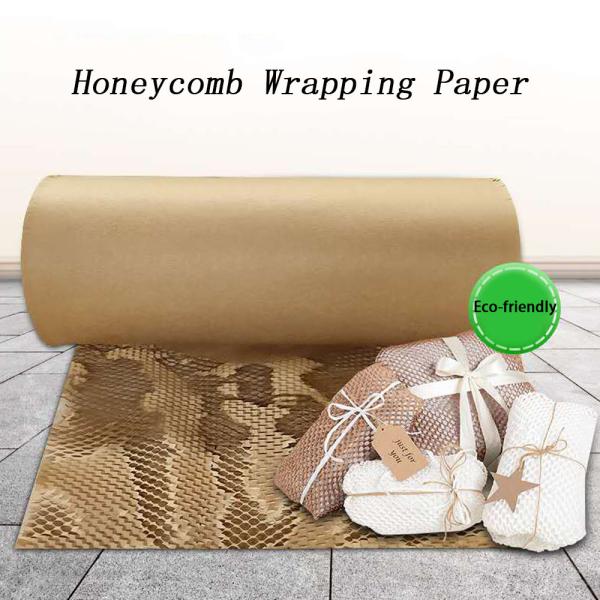 80g Kraft Paper Eco Friendly Honeycomb Paper Wrap Screen Printing