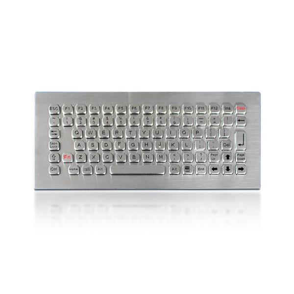 Vandal Proof Panel Mount Stainless Steel Keyboard For Self Service Kiosk
