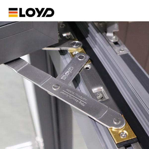 Apartment Hotel Double Glazed Tempered Glass Casement Windows With Screen Replacement