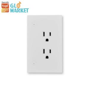 Cheap Tuya Wifi Electrical Sockets Voice Control Universal Smart Socket With Alexa / Google for sale