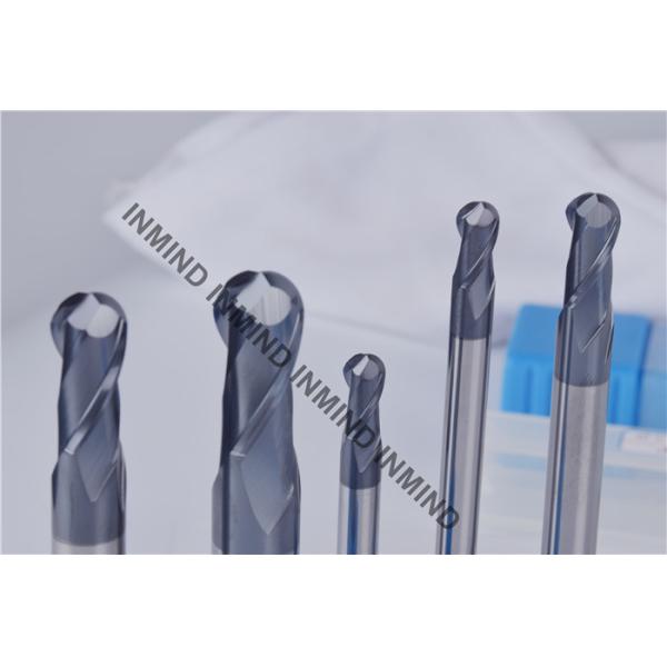 SK30 Solid Carbide Ball Nose End Mill / Ball Nose Cutters Long Shank Type