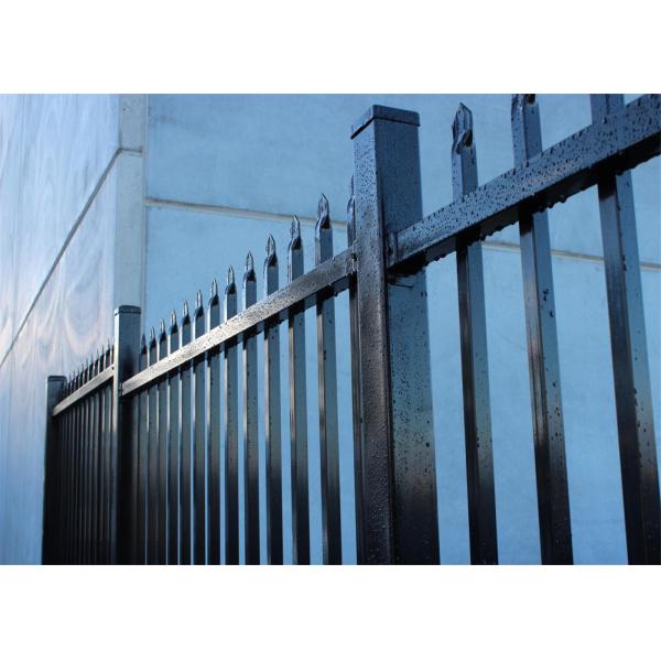 Beautiful Crimped Pressed spear Garrison Fence Panels 40mm*1.6mm 2100mm*240mm