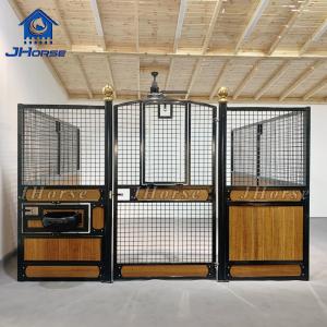 Cheap Luxury Customized Steel Frame Bamboo Boarding Horse Stall Panels Stables Box for sale