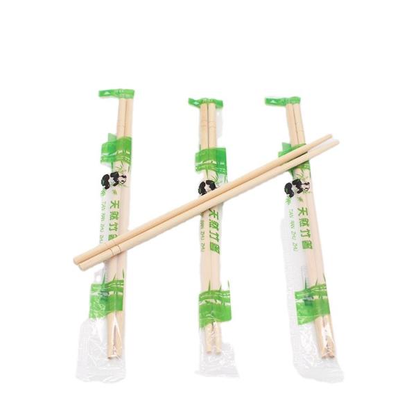 Customized Logo Round Disposable Bamboo Chopsticks 240mm*4.8mm