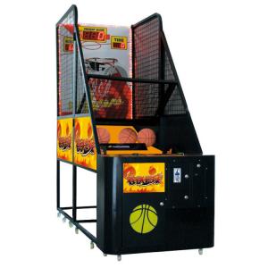 Cheap Black Basketball Shooting Game Machine , Street Hoops Arcade Machine With Tickets for sale
