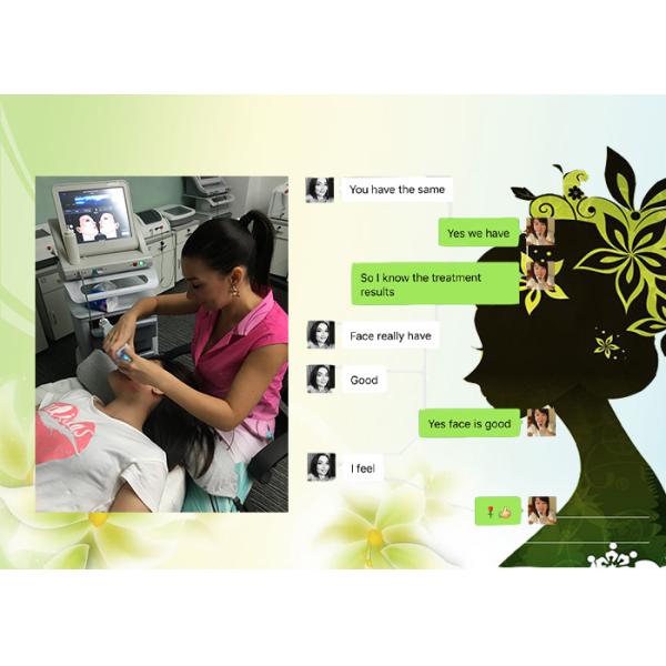 High Intensity Focused Ultrasound HIFU face lift beauty machine using high tech  with 4 treatment haeds