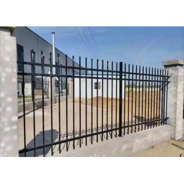 Backyard Garden Tubular Steel Fence Ornamental 2.0m Outdoor Metal Fence