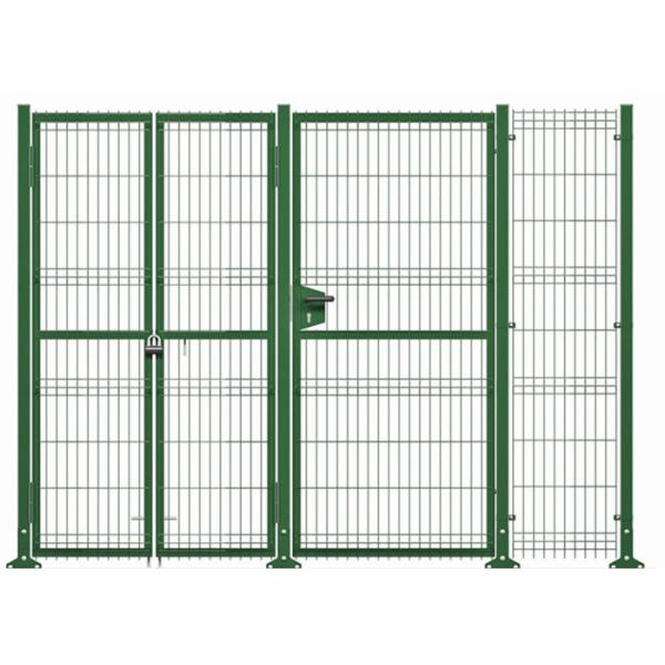 3D Garden Triangle Bending Fence For Residential 1.8*3m 75*200mm Hole