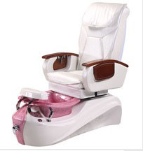 WT-8236 White Pedicure Spa Massage Chair With Bainn / European Touch Pedicure Chair