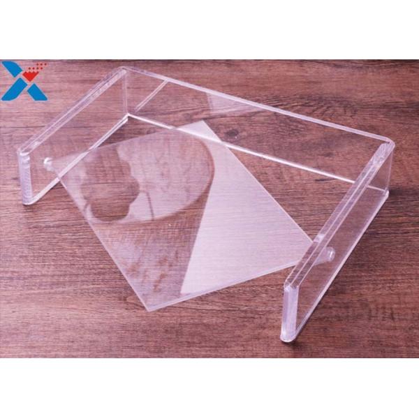 Plexiglass PMMA Custom Acrylic Frames Double Rotating U Shape Picture Table Frame